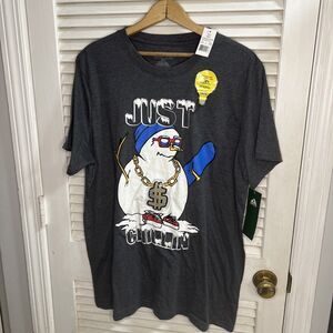 Men's Just Chillin Light Up Christmas Snowman Holiday T-Shirt Seven Oaks XLT